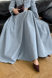 Casual Street Daily Solid Color Patchwork Zipper Loose High Waist Type A Solid Color Bottoms
