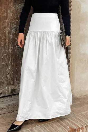 Casual Street Solid Color Patchwork Zipper Loose High Waist Type A Solid Color Bottoms
