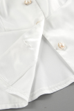 Sexy Solid Color Buttons Off Shoulder Tops