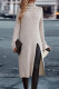 Casual Street Solid Color Slit Turtleneck Long Sleeve Dresses