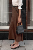 Elegant Solid Color Patchwork Zipper Regular High Waist Solid Color Bottoms