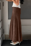 Elegant Solid Color Patchwork Zipper Regular High Waist Solid Color Bottoms