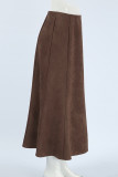 Elegant Solid Color Patchwork Zipper Regular High Waist Solid Color Bottoms