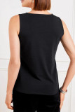 Sexy Solid Color Sequins Sequined O Neck Tops