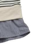 Casual Street Stripe Patchwork Contrast Half A Turtleneck Tops