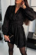 Sexy Solid Color Cut Out Bow Decor V Neck A Line Dresses