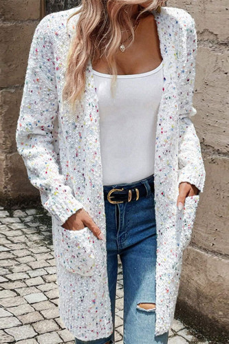 Casual Gradient Pocket Cardigan Collar Outerwear