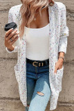 Casual Gradient Pocket Cardigan Collar Outerwear