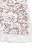 Sexy Solid Color Lace Half A Turtleneck Fishtail Dresses