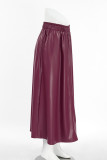 Casual Solid Color Pocket Loose High Waist Type A Solid Color Bottoms