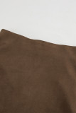 Casual Street Solid Color Zipper Regular Solid Color Bottoms