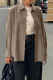 Casual Solid Color Buttons Turndown Collar Tops