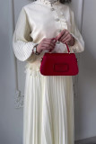 Elegant Solid Color Buttons Ruched Stringy Selvedge Mandarin Collar Long Sleeve Two Pieces