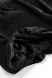 Elegant Solid Color Buttons O Neck Sleeveless Two Pieces
