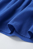 Sexy Solid Color Lace Up Backless Ruffle V Neck A Line Dresses