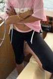 Casual Solid Color Skinny High Waist Solid Color Bottoms