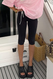 Casual Solid Color Skinny High Waist Solid Color Bottoms