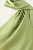 Sexy Solid Color Irregular Halter Evening Dresses