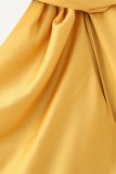 Sexy Solid Color Irregular Halter Evening Dresses