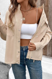 Daily Solid Color Zipper Mandarin Collar Outerwear