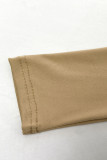 Sexy Street Solid Color U Neck Tops