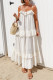 Sexy Solid Color Ruffle Flounce U Neck Sling Dresses