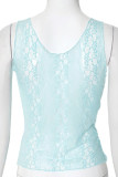 Sexy Solid Color Lace V Neck Tops
