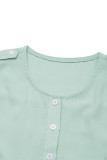 Casual Solid Color Buttons O Neck Sleeveless Dresses
