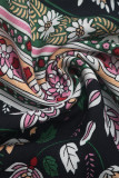 Sexy Flowers Patchwork Contrast Tops
