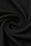 Sexy Solid Color Lace Up Irregular Sloping Shoulder Long Dresses