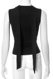 Sexy Solid Color Patchwork V Neck Tops
