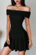 Sexy Solid Color Off Shoulder A Line Dresses