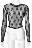 Sexy Solid Color Lace V Neck Tops(No accessories)