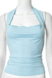Sexy Solid Color Patchwork Off Shoulder T-Shirts(two methods)