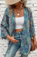 Vacation Floral Print Contrast Swimwears Cover Up