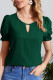 Casual Solid Color Hollow Out O Neck Tops