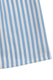 Casual Stripe Patchwork Flounce Contrast Square Neck A Line Dresses