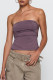 Sexy Solid Color Hollow Out Strapless Tops