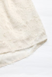 Sexy Solid Color Jacquard Patchwork Backless Square Neck A Line Dresses
