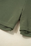 Casual Solid Color Pocket V Neck Loose Rompers