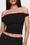 Sexy Solid Color Backless Irregular Off Shoulder Tops(Three ways to wear it)
