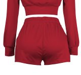 Women's Sexy Two Piece Outfits Elastic Waist 2 Piece Sets