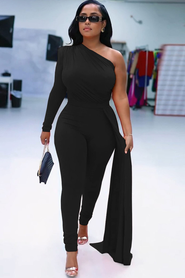 Women's One Shoulder Jumpsuits