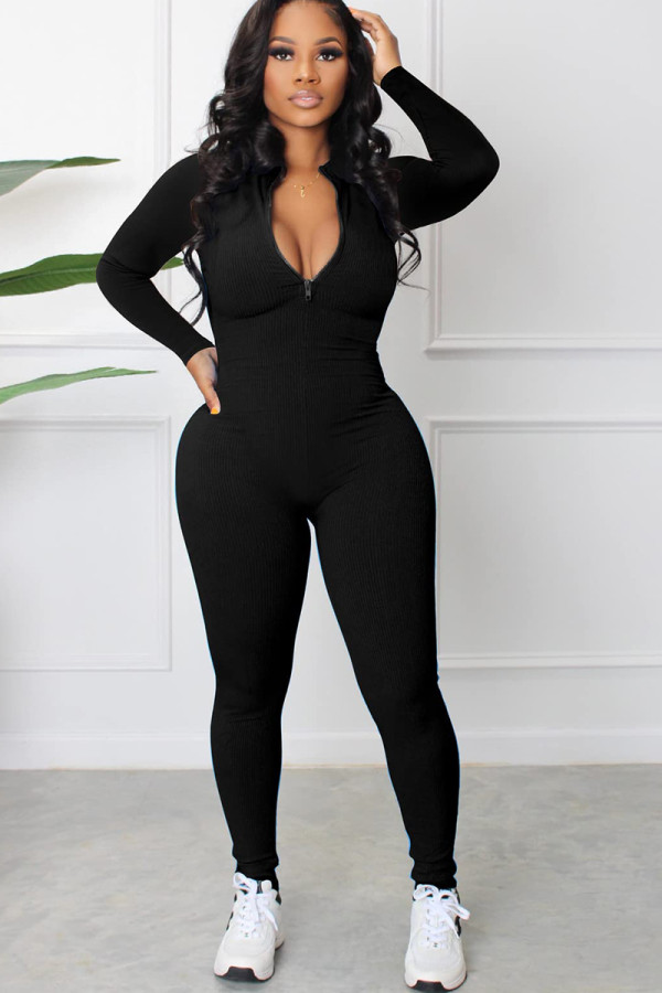 Women's Bodycon Sexy Long Sleeve Jumpsuit