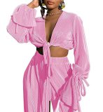 Women 2 Piece Co Ord Set Bandage Sexy Outfits