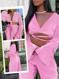 Women 2 Piece Co Ord Set Bandage Sexy Outfits