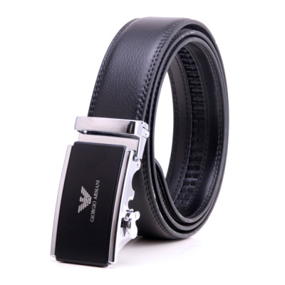 Women Men Belt 3.3 cm Adjustable Cowhide Leather Buckle Belt Unisex