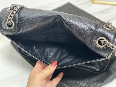 Women Medium Quilted Shoulder Bag Leather Tote Crossbody Flap Bag Chain Handbags