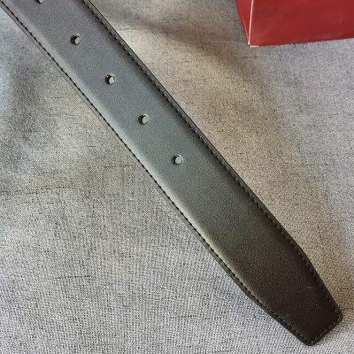 Women Men Belt 3.5cm Cowhide Leather Buckle Belt Unisex Waistband Waist Strap