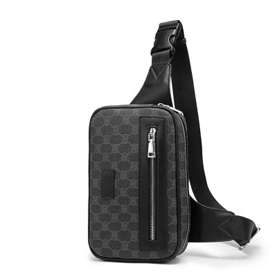 Men Bumbag Belt Bag Waist Pack Crossbody Bag Leather Shoulder Hip Chest Pouch Phone Purse